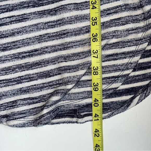 GAP Navy Blue & White Striped Brushed Round Hem Shirt Midi Dress Xsmall Women’s - Picture 7 of 10